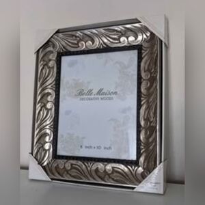 New, Belle Maison Decorative Woods Photo Frame. Photo Size 8” x 10”